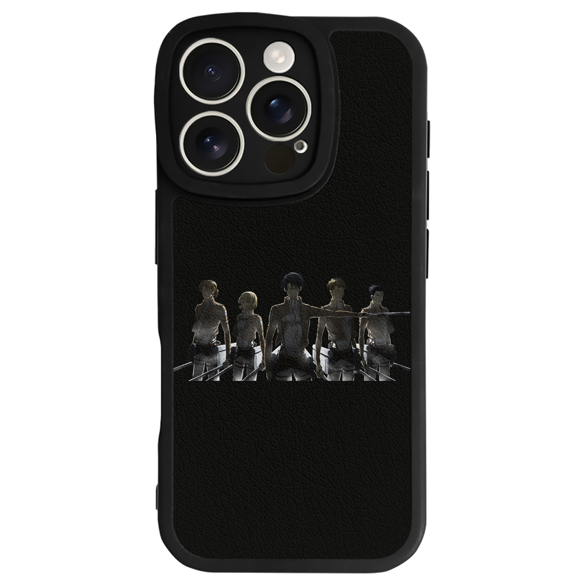 （画像用） 進撃の巨人 Attack on Titan 【iPhone 16シリーズ対応】シリコンスマホケース（レザー調） 材質：シリコン